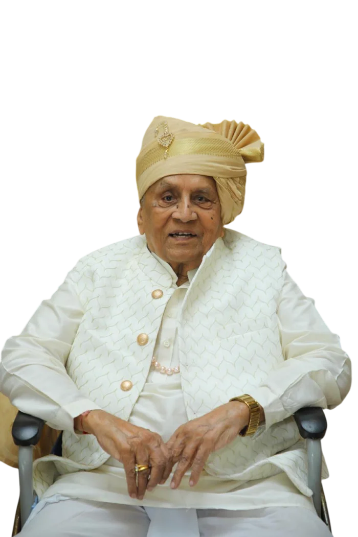Jethmal Jain, known as Jethmal Master, headmaster and grandfather of Ridam Jain